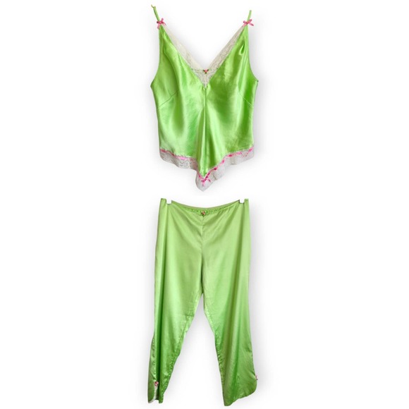 Betsey Johnson Other - Betsey Johnson Lime Green Tank/Pant Matching Set Size Medium